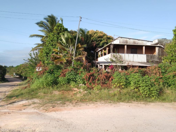 Two-story house with 5 bedrooms.